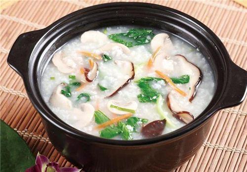 Three bowls of health congee are like water